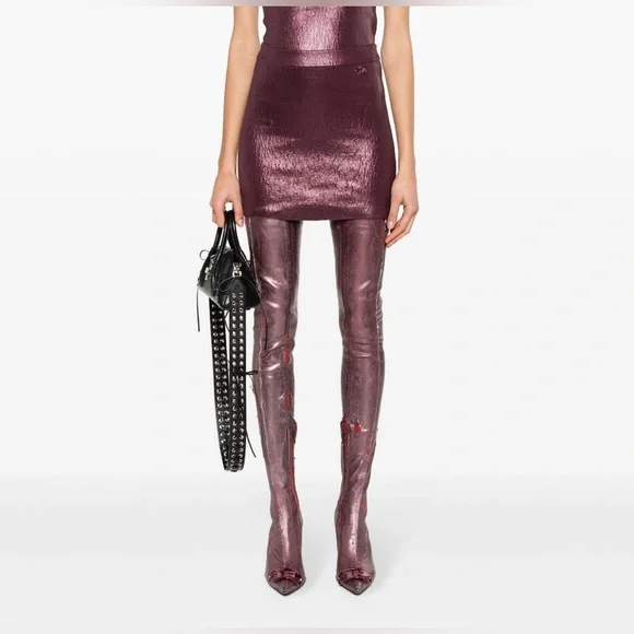 Diesel foiled miniskirt - Picture 2 of 7